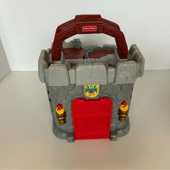 Vintage 1998 Fisher Price Great Adventures All In One Take Along Castle - Picture 5 of 13